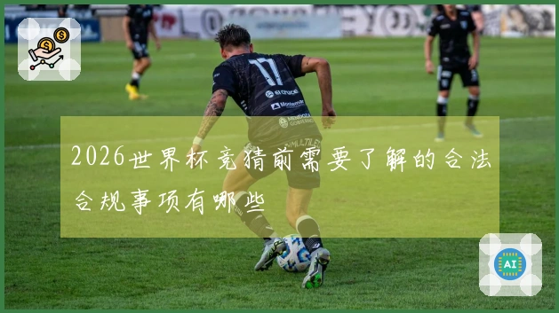 2026世界杯竞猜前需要了解的合法合规事项有哪些
